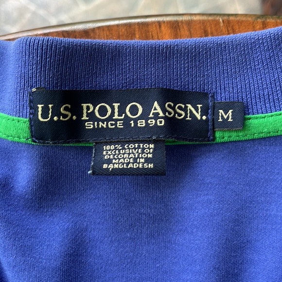 U.S. Polo ASSN. Purple & Green Shirt - Picture 2 of 2